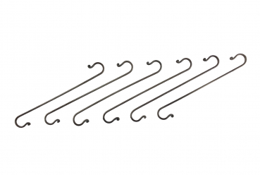 S-Haken Baumhaken SET groß aus massivem Metall - Höhe 30 cm - 6 Stück