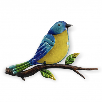 Vogel blau (3D) - Wandbild