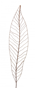 Gartenstecker Edelrost - Farn groß - Rankhilfe Gartendeko Höhe 147 cm