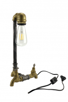 Tischlampe im Industrie Style "Brandon"  inklusive Leuchtmittel