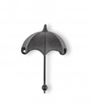 Wandhaken aus Gusseisen als Schirm -sehr robust-allwetterfest