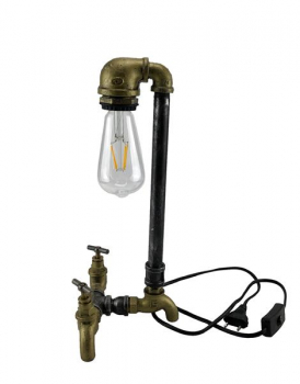 Preview: Tischlampe im Industrie Style "Brandon"  inklusive Leuchtmittel