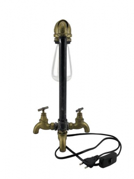 Preview: Tischlampe im Industrie Style "Brandon"  inklusive Leuchtmittel