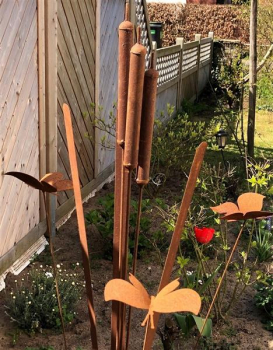 Preview: Schilf - Gartenstecker schwingend