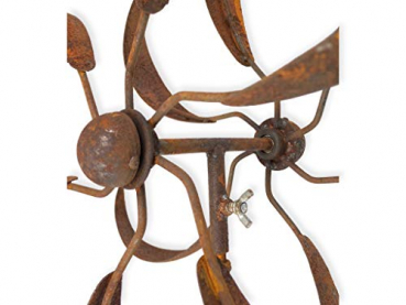 Preview: Stabiles Windspiel 'Blume' - mit besten Kugellagern