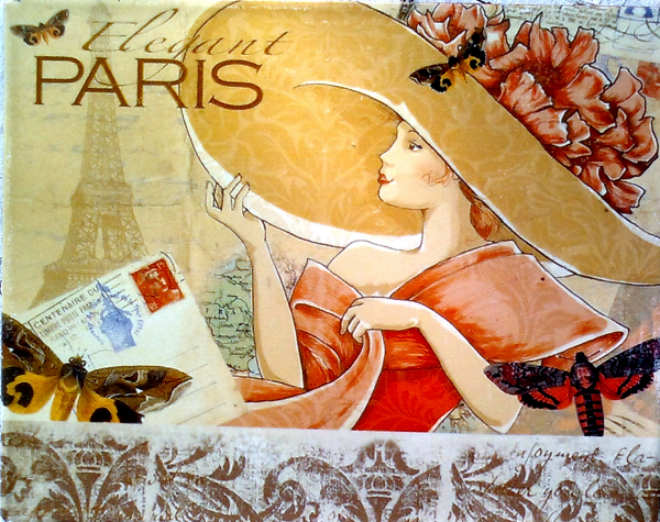 "Paris" - Blechschild