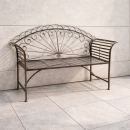 Gartenbank Toledo 2-Sitzer – Landhaus Metallbank für Balkon & Garten